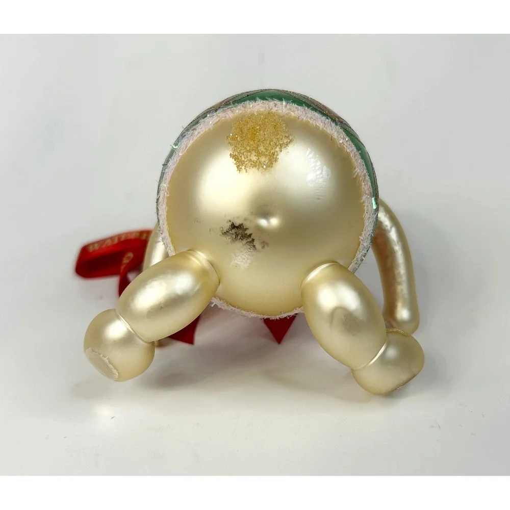 Waterford Holiday Heirlooms Glass Holiday Bear Ornament #130932 In Original Box